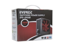 Everest EPS-4900B Peak-350W 3*Sata 6+4 PIN 12CM FANLI Power Supply - 4